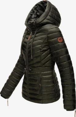 Marikoo Vestes De Mi-saison Veste Mi-saison Aniyaa Femme Olive -Marikoo 5f54ba14ea78b6af0d66327427b9d92a