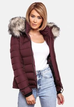 Marikoo Vestes Dhiver Veste D’hiver Lerikaa Femme Bordeaux -Marikoo 5f80157ea4742279a49a22289db9d1c7