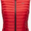 Marikoo Vestes Sans Manches Gilet Hasenpfote Femme Rouge