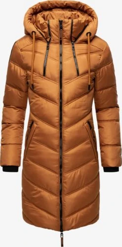 Marikoo Manteaux Dhiver Manteau D’hiver Armasa Femme Caramel