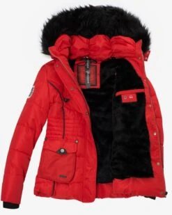 Marikoo Vestes Dhiver Veste D’hiver Vanilla Femme Rouge -Marikoo 6069e2b7a322b100f1d556899e6013dd