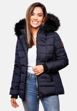 Marikoo Vestes Dhiver Veste D’hiver Unique Femme Bleu Nuit -Marikoo 60e70f685512eb3573a2998ba78277e1