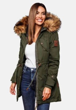 Marikoo Parkas Parka D’hiver Femme Kaki -Marikoo 610a2c7b8a0cbcfd061e91fc3e003515