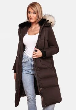 Marikoo Manteaux Dhiver Manteau D’hiver Schneesternchen Femme Marron -Marikoo 610d30017dec92614838c51db94ae577
