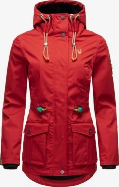 Marikoo Vestes De Mi-saison Veste Mi-saison Babetaa Femme Rouge Cerise -Marikoo 61cdd9dbbdd1159b93587c499a644595