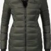 Marikoo Manteaux Courts Manteau D’hiver Abendsternchen Femme Kaki
