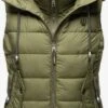Marikoo Vestes Sans Manches Gilet Taisaa Femme Kaki
