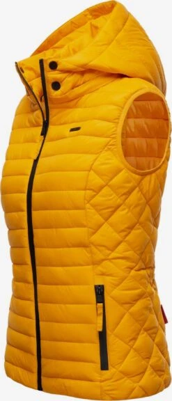 Marikoo Vestes Sans Manches Gilet Hasenpfote Femme Jaune Dor -Marikoo 64da4f56970e4f9d1bb6351fc2175ab1