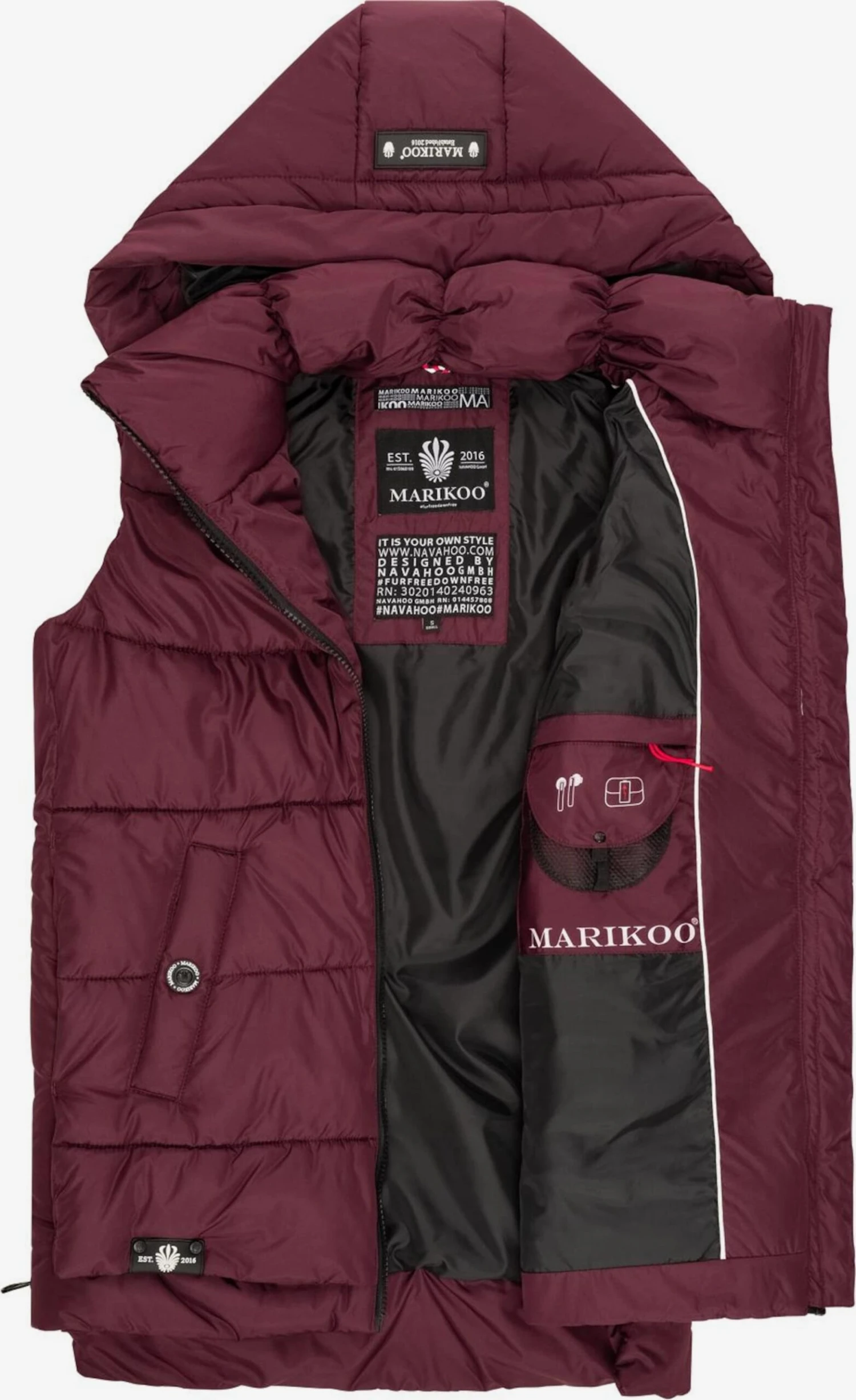 Vestes sans manches Gilet Zarinaa Femme bordeaux Marikoo Vestes Sans Manches Gilet Zarinaa Femme Bordeaux -Marikoo 675d0ebc07ec19f07cc3579c8bfed0ec scaled