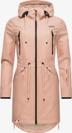 Marikoo Parkas Parka Mi-saison Femme Rose 3 Marikoo Parkas Parka Mi-saison Femme Rose -Marikoo 680961526d2240f6efea1cef296cef63