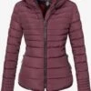 Marikoo Vestes Dhiver Veste D’hiver Amber Femme Lie De Vin