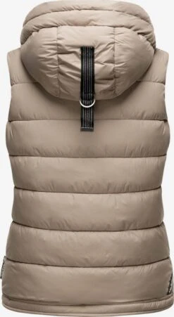 Marikoo Vestes Sans Manches Gilet Taisaa Femme Taupe -Marikoo 7069213def1b746b408ba5236669748c