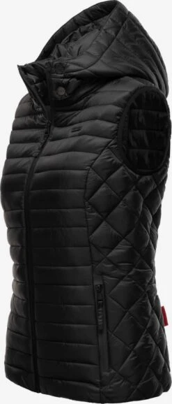 Marikoo Vestes Sans Manches Gilet Hasenpfote Femme Noir -Marikoo 77c7a1215de50422ea1306d9bba33e66