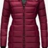 Marikoo Manteaux Courts Manteau D’hiver Abendsternchen Femme Rouge Rubis