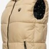 Marikoo Vestes Sans Manches Gilet Eisflöckchen Femme Beige