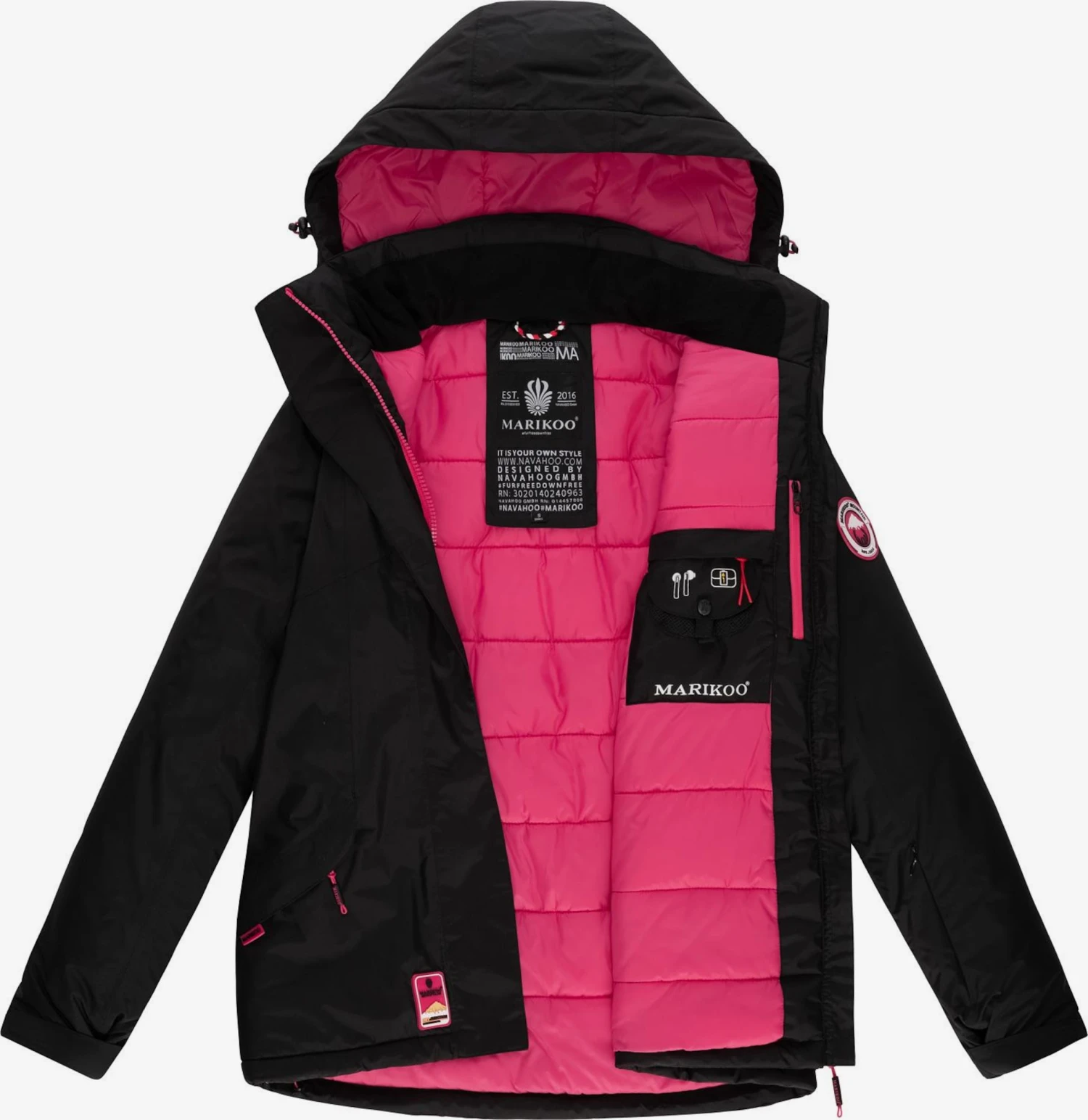 Vestes dextérieur Veste fonctionnelle Rabeaa Femme noir Marikoo Vestes Dextérieur Veste Fonctionnelle Rabeaa Femme Noir -Marikoo 798c406cc0d692481172083b50643f37