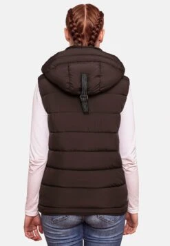 Marikoo Vestes Sans Manches Gilet Taisaa Femme Brun Foncé -Marikoo 7d3ce354e64fbcc6426040eb20944db0