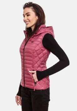 Marikoo Vestes Sans Manches Gilet Hasenpfote Femme Pitaya -Marikoo 80bd3430dcfacd1409cf1f596c9545de