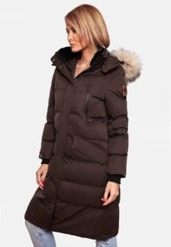 Marikoo Manteaux Dhiver Manteau D’hiver Schneesternchen Femme Marron -Marikoo 8103a385dabe68c36f40cd611fc432a0