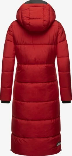 Marikoo Manteaux Dhiver Manteau D’hiver Femme Rouge Rubis -Marikoo 812b7618431ed326beb20654a9c85550