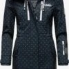 Marikoo Manteaux De Pluie Manteau Fonctionnel Zimtzicke Femme Bleu Nuit