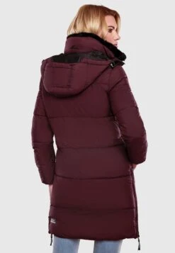Marikoo Manteaux Dhiver Manteau D’hiver Femme Rouge Cerise -Marikoo 85532838bd423c68c0823d802d1e1bc8