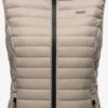 Marikoo Vestes Sans Manches Gilet Hasenpfote Femme Gris Clair