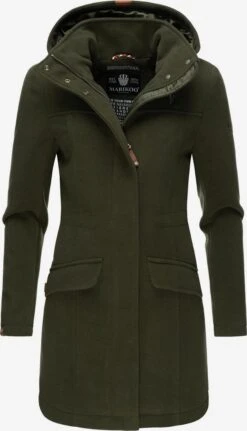 Marikoo Manteaux Dhiver Manteau D’hiver Femme Vert Foncé