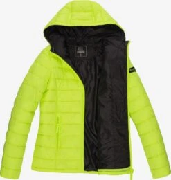 Marikoo Vestes Dextérieur Veste Fonctionnelle Femme Vert Fluo -Marikoo 89901738aa072553a0f34969a55f45b0