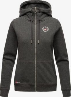 Marikoo Sweats Zippés Veste De Survêtement Setsunaa Femme Gris Foncé