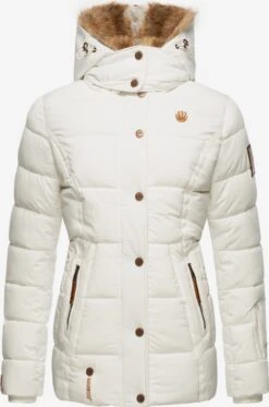 Marikoo Vestes Dhiver Veste D’hiver Nekoo Femme Blanc -Marikoo 8b27901da61878837577dbed258a41a4