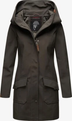 Marikoo Manteaux De Pluie Manteau Fonctionnel Mayleen Femme Marron