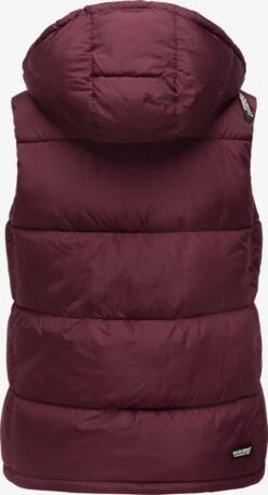 Marikoo Vestes Sans Manches Gilet Eisflöckchen Femme Bordeaux -Marikoo 8db21039f9ec8d05a9fe2893235c8863