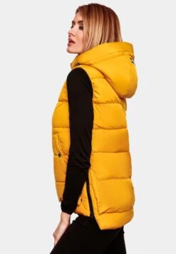 Marikoo Vestes Sans Manches Gilet Zarinaa Femme Jaune Dor -Marikoo 96b8c0d57c9150b1aee0d91e95166222