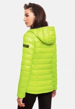 Marikoo Vestes Dextérieur Veste Fonctionnelle Femme Vert Fluo -Marikoo 9722edb311baf4432c6aa60125f6d691