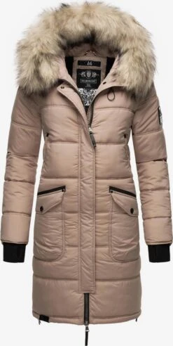 Marikoo Manteaux Dhiver Manteau D’hiver Chaskaa Femme Taupe