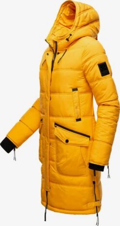 Marikoo Manteaux Dhiver Manteau D’hiver Chaskaa Femme Jaune -Marikoo a128bd8b7055d91fe08a95c0558ca749