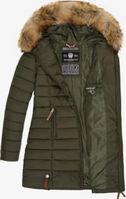 Marikoo Manteaux Dhiver Manteau D’hiver Rose Femme Vert Foncé -Marikoo a14dae6522600745d7aa08399225a2eb