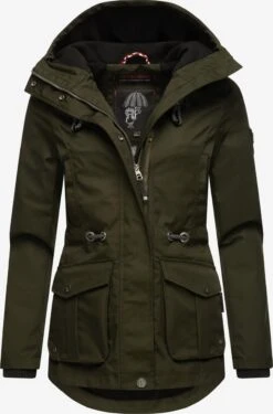 Marikoo Parkas Parka Mi-saison Babetaa Femme Sapin -Marikoo a1bc2030b3fd87153fe3e31b71914c4b