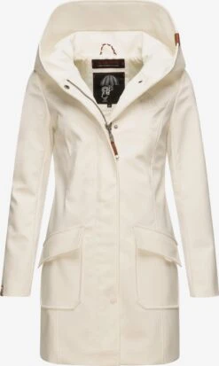 Marikoo Manteaux De Pluie Manteau Fonctionnel Mayleen Femme Blanc Cassé