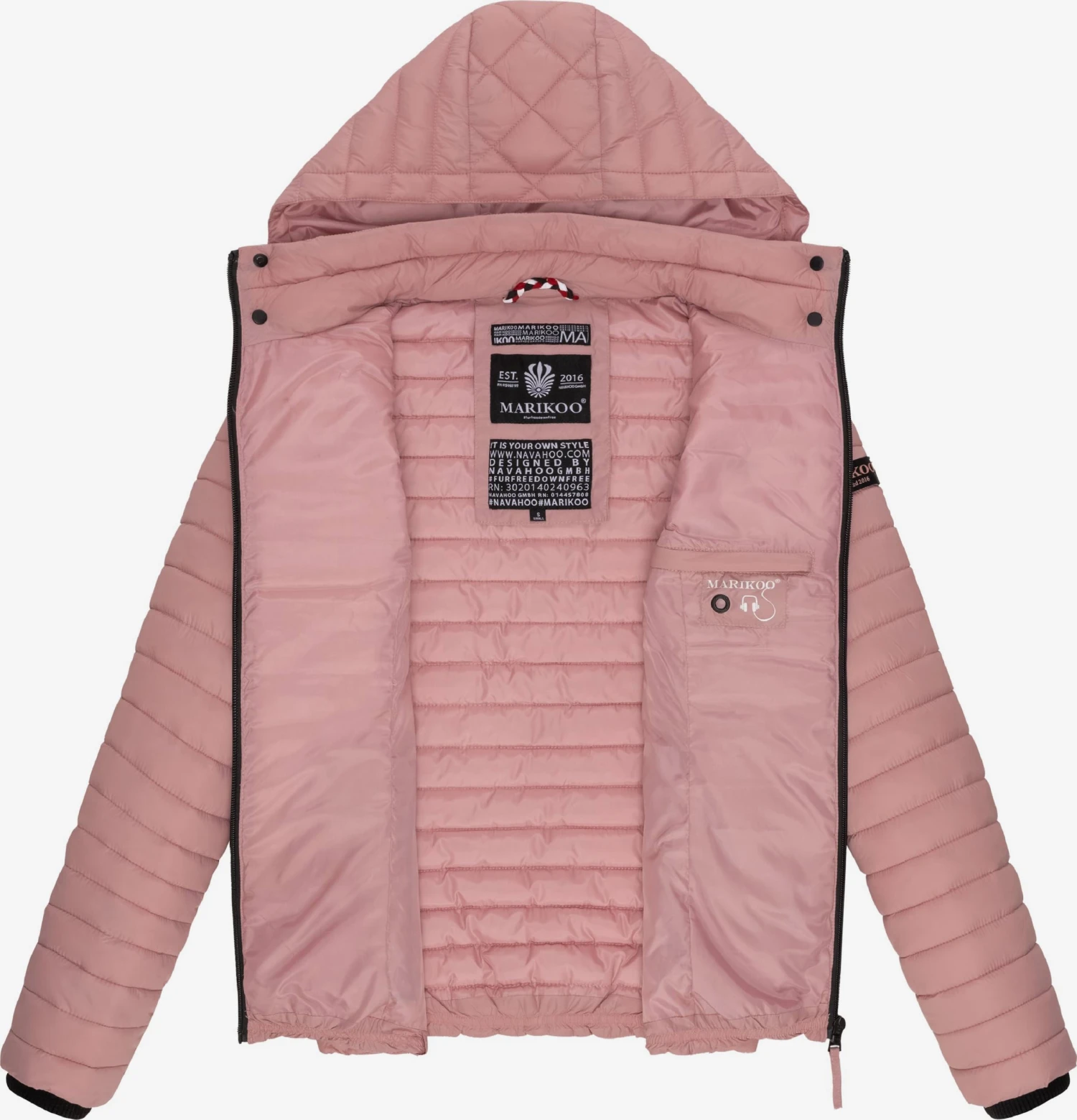 Vestes de mi-saison Veste mi-saison Femme rose Marikoo Vestes De Mi-saison Veste Mi-saison Femme Rose -Marikoo a3432ab953750a1ac925749b989f3070