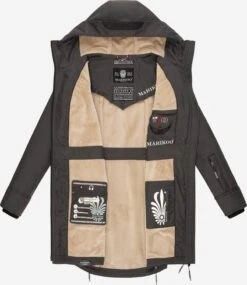 Marikoo Parkas Parka Mi-saison Femme Taupe -Marikoo a37b419e8ed3a08c4126ee7071b19656