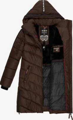 Marikoo Manteaux Dhiver Manteau D’hiver Armasa Femme Marron -Marikoo a71f7aa219f4f4d69efebcae5f40b443