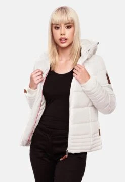 Marikoo Vestes Dhiver Veste D’hiver Sole Femme Blanc -Marikoo a8520600ca340d675185cf64136bd9e3