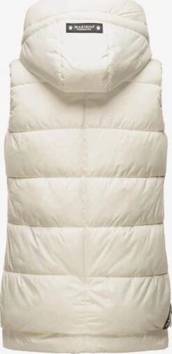 Marikoo Vestes Sans Manches Gilet Zarinaa Femme Blanc Cassé -Marikoo a8c8c7bcc509a0f28555228f77c0a07a