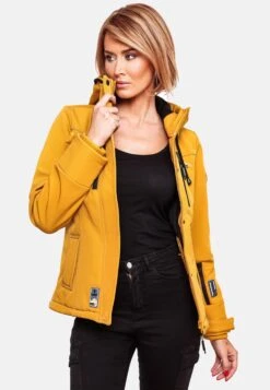 Marikoo Vestes De Mi-saison Veste Mi-saison Kleine Zicke Femme Jaune -Marikoo a95114d041c854889bddfadc6c8ee987