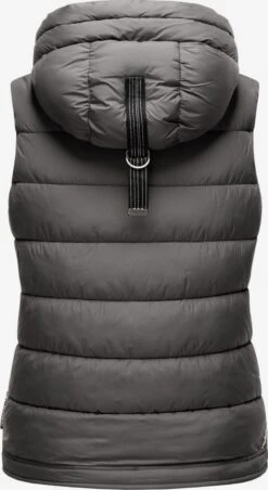 Marikoo Vestes Sans Manches Gilet Taisaa Femme Gris Foncé -Marikoo aa3e22cead9433a499ba00f3ec255bc7