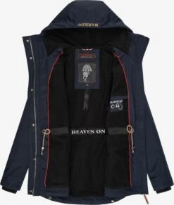 Marikoo Vestes De Mi-saison Veste Mi-saison Babetaa Femme Marine -Marikoo ad95b1b6d0cbd16c246b451094cd4944