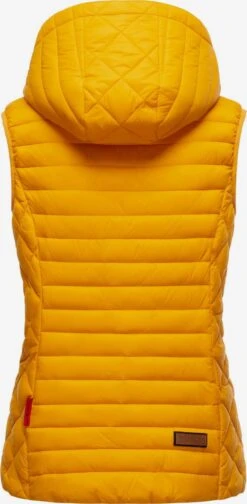 Marikoo Vestes Sans Manches Gilet Hasenpfote Femme Jaune Dor -Marikoo adf2bb3c07af45504e483ada0898e8ca