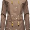 Marikoo Manteaux De Pluie Manteau Fonctionnel Femme Marron